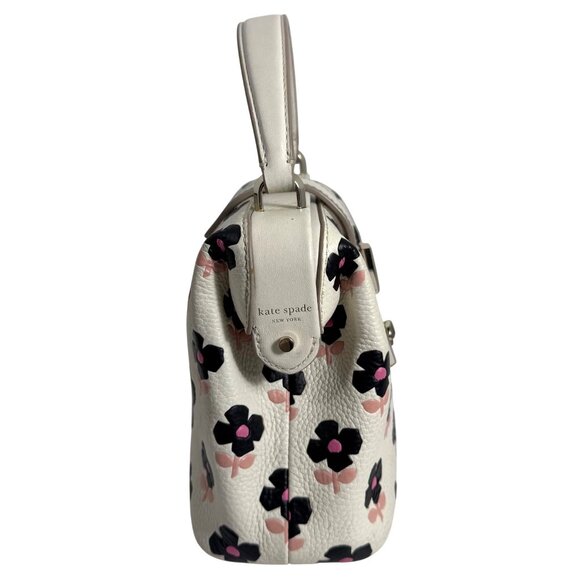 KATE SPADE Remedy Block Print Floral Small Top Handle Bag HTF Design - Picture 4 of 16